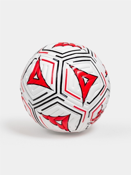 Durable red training football for grass and 3G football