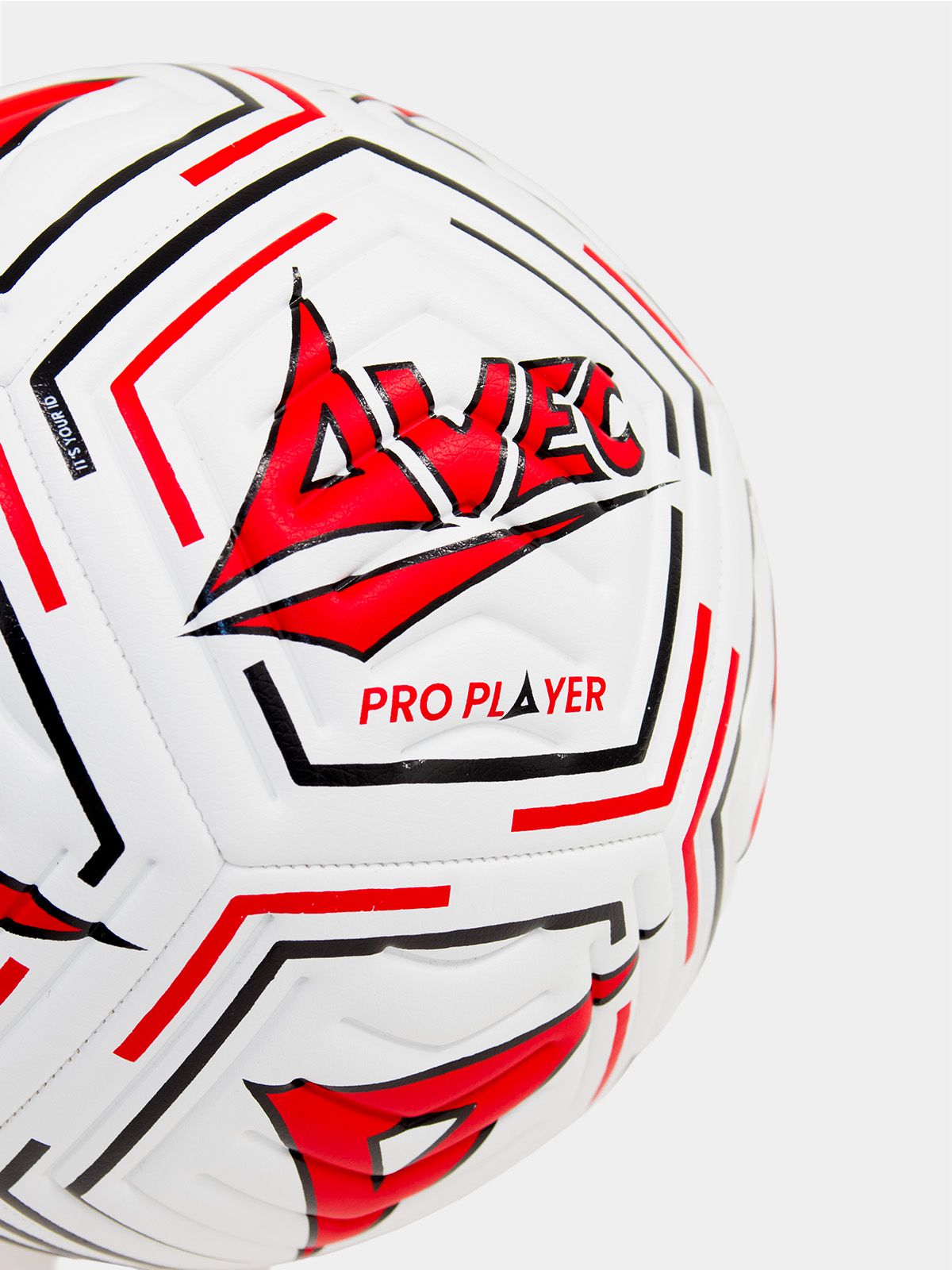 	red and white moulded football designed for consistent match performance