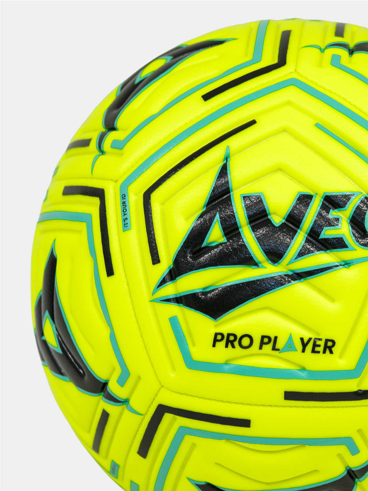 neon yellow moulded football designed for consistent match performance and enhanced visibility