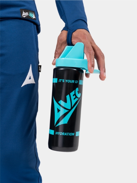 Durable hygiene water bottle designed for safe individual hydration during football sessions