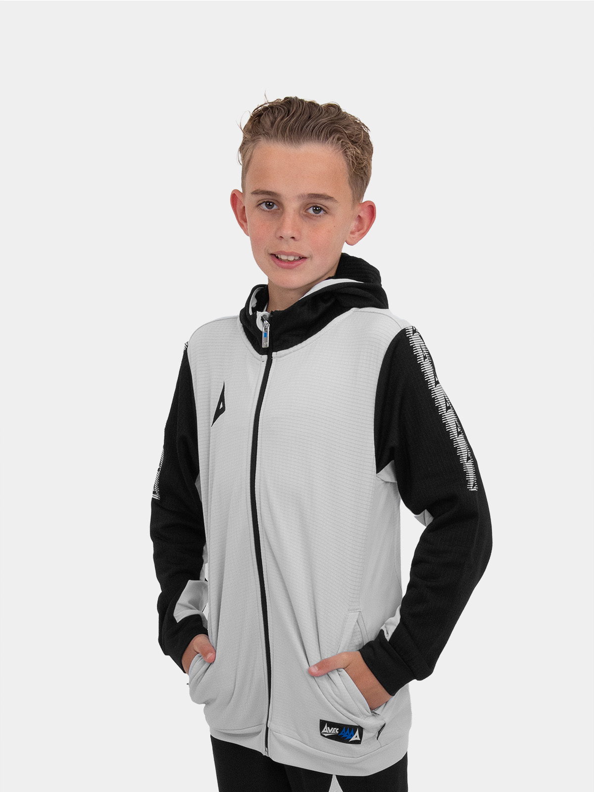 picture of pro player fz hooded jacket - grey
