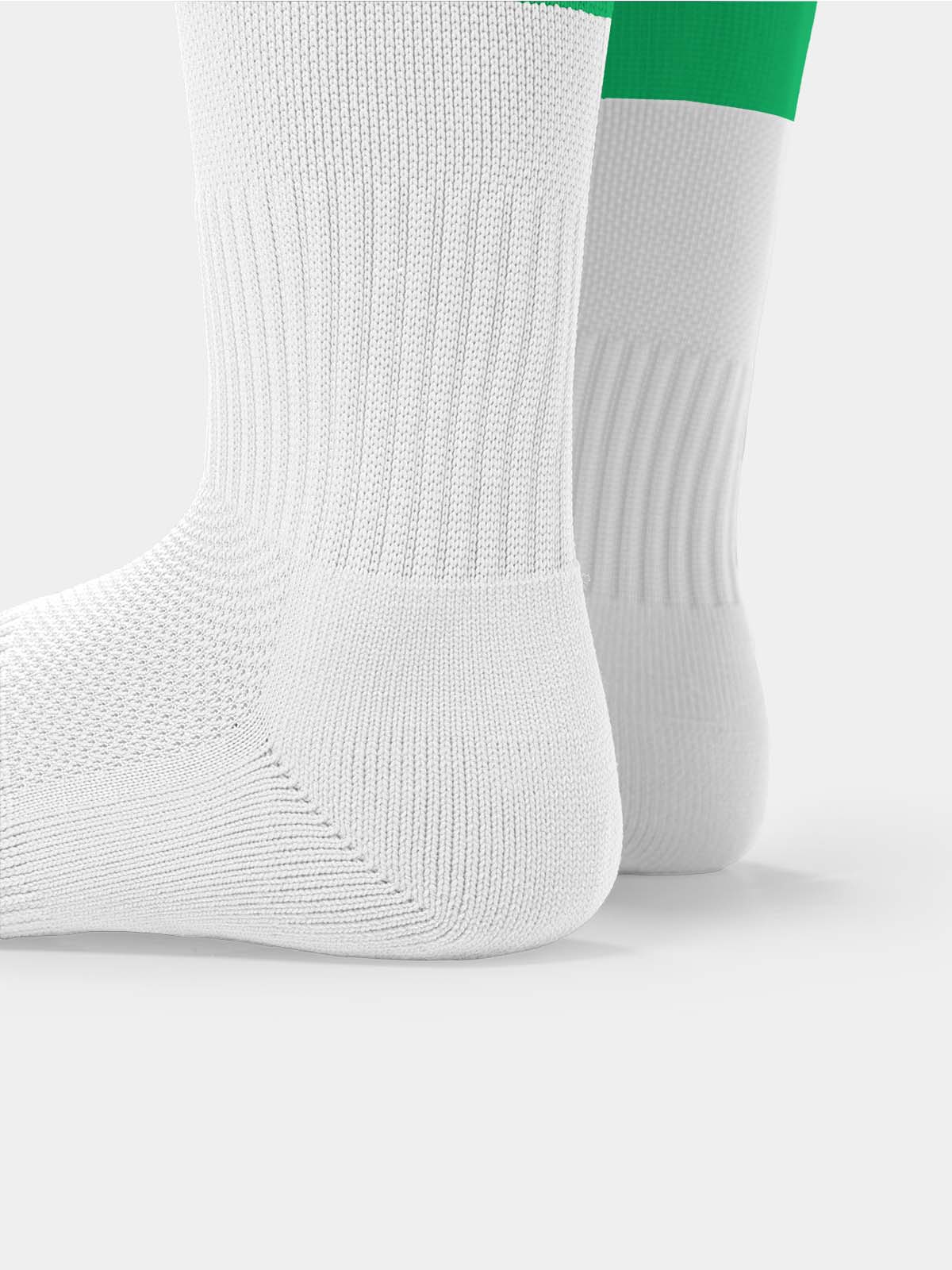 picture of pro hoop sock - green/white