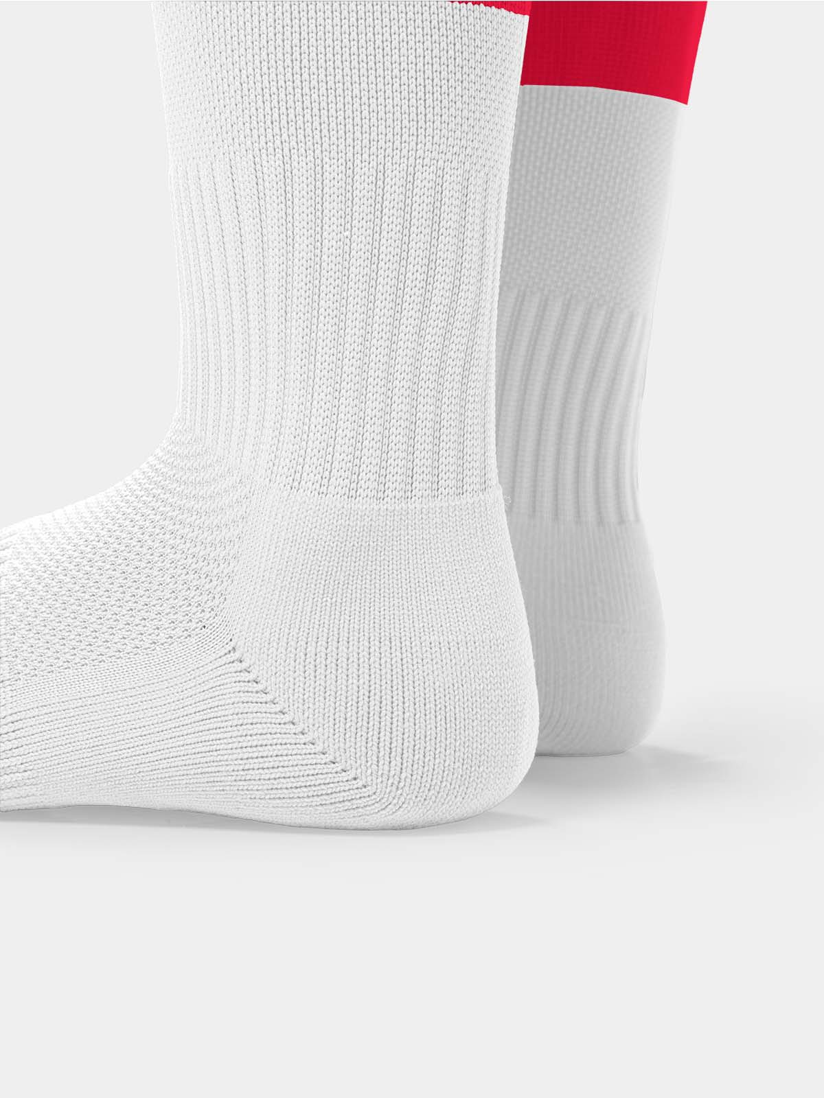picture of pro hoop sock - red/white