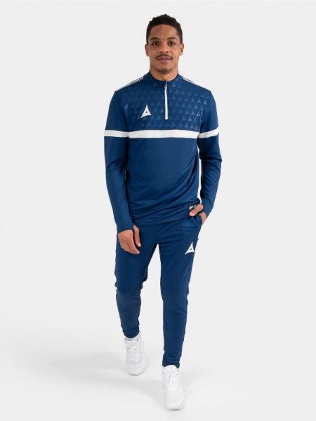 	Full-length shot of the Navy Evolve Pro training kit, demonstrating a unified and prestigious professional appearance.