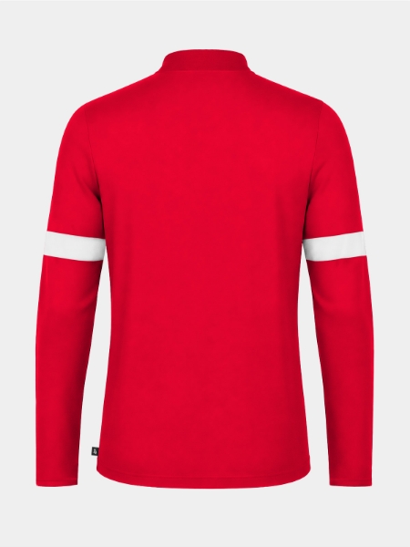 	Rear view of the Red Evolve Pro training top, highlighting the durable performance fabric and elite squad aesthetic.
