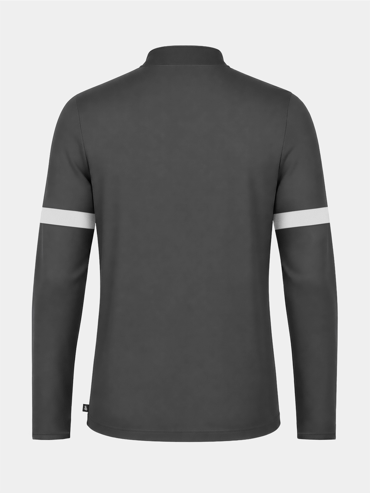 	back view of the anthracite performance overlay, highlighting the flexible 88/12 fabric blend and high-quality construction