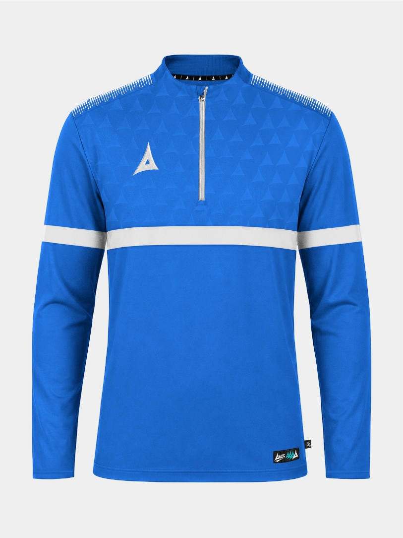 	Front shot of the Royal Blue Evolve Pro Overlay, showcasing the vibrant colourway and technical mesh side panels.
