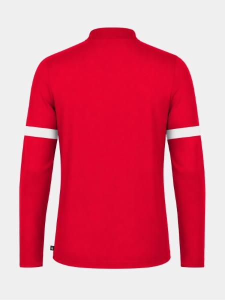 	Rear view of the Red Evolve Pro training top, highlighting the durable performance fabric and elite squad aesthetic.