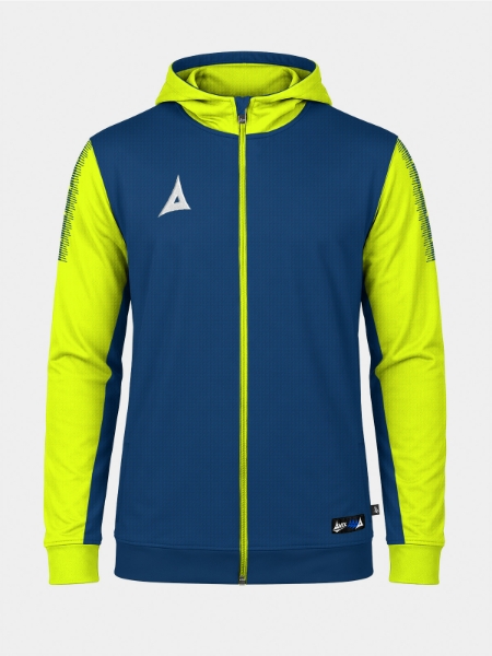 	Avec Sport Pro Player full-zip hooded jacket front view in lightweight performance fabric