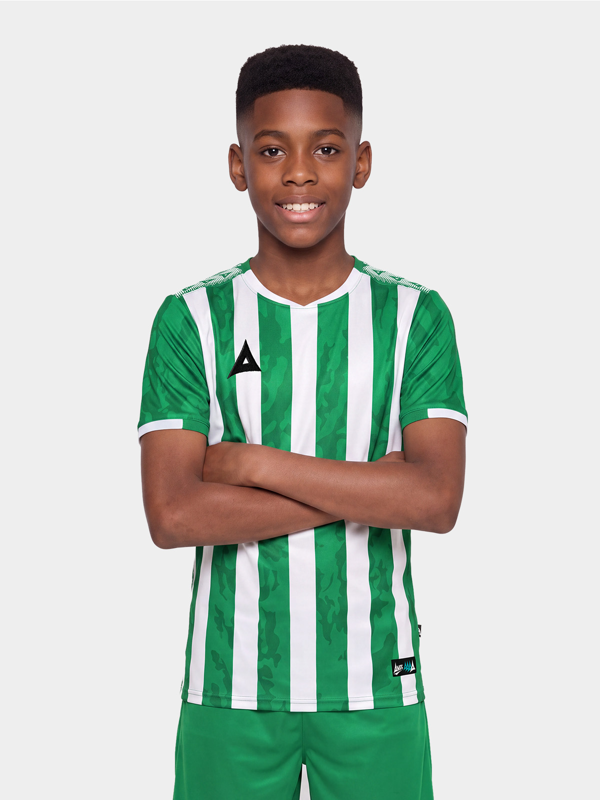 picture of pro intent stripe jersey - green/white