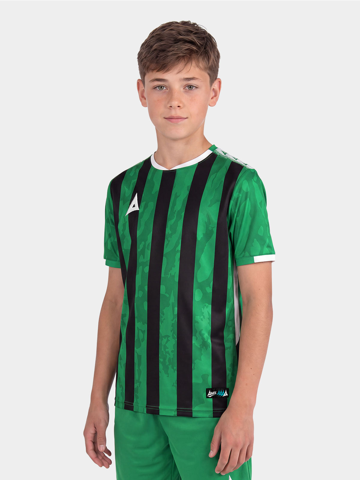picture of pro intent stripe jersey - green/black
