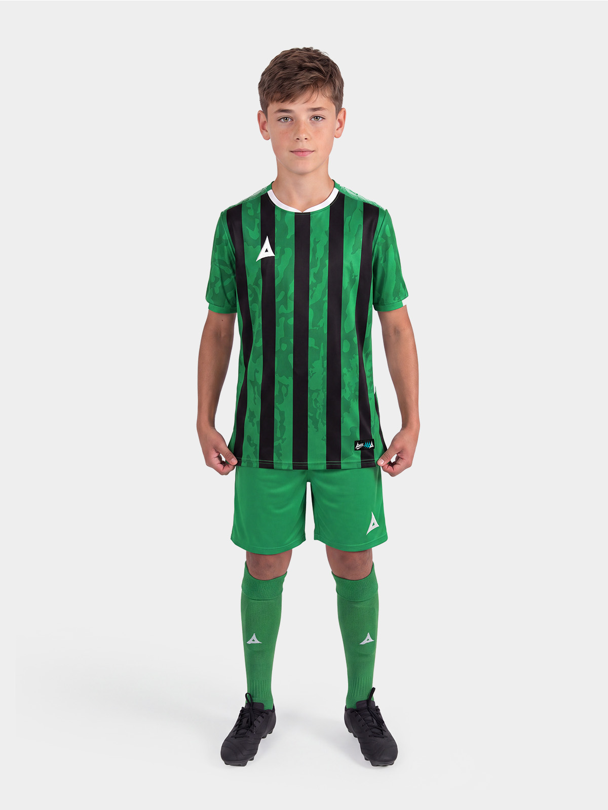 picture of pro intent stripe jersey - green/black