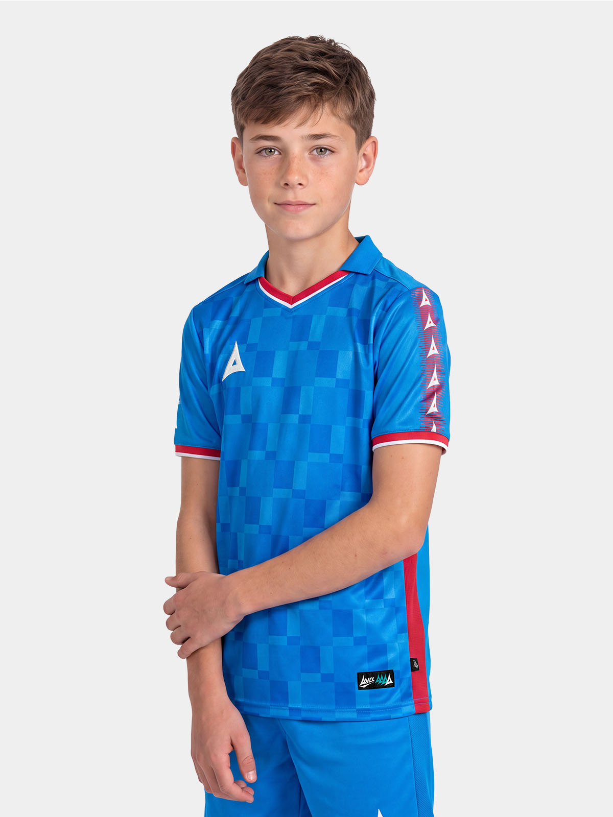 picture of sq pro jersey - royal/red