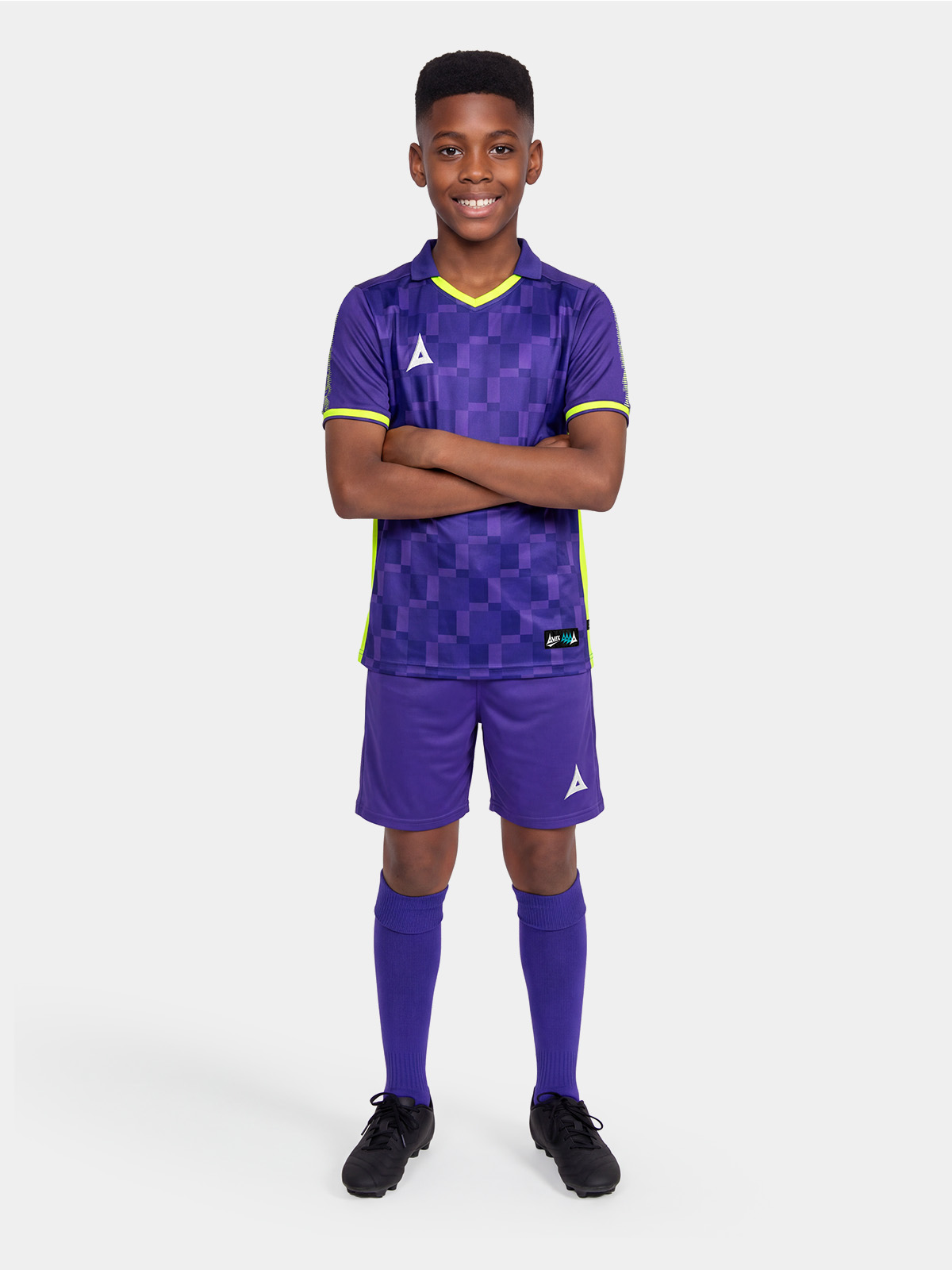 picture of sq pro jersey - purple/neon yellow