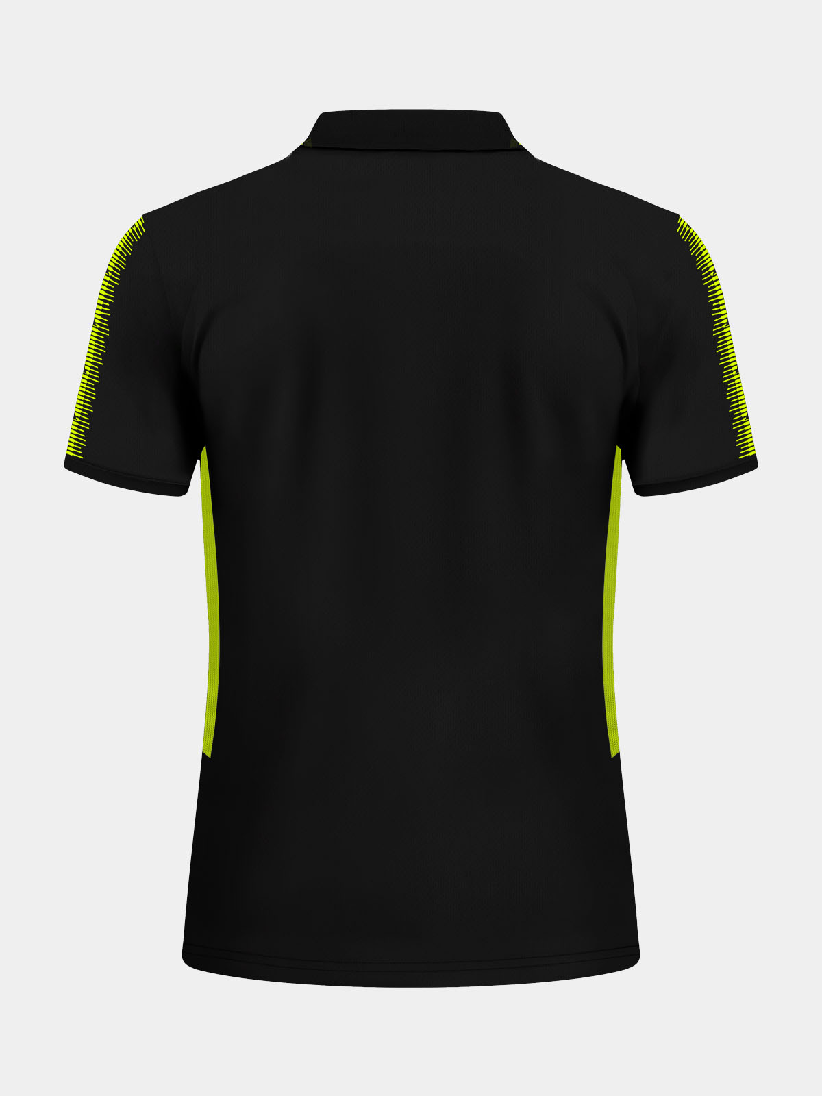 picture of evolve tech polo - black/neon yellow