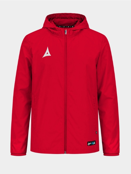 	Front view of the Red Focus 2 Shell Jacket, designed to keep players dry during high-intensity training.