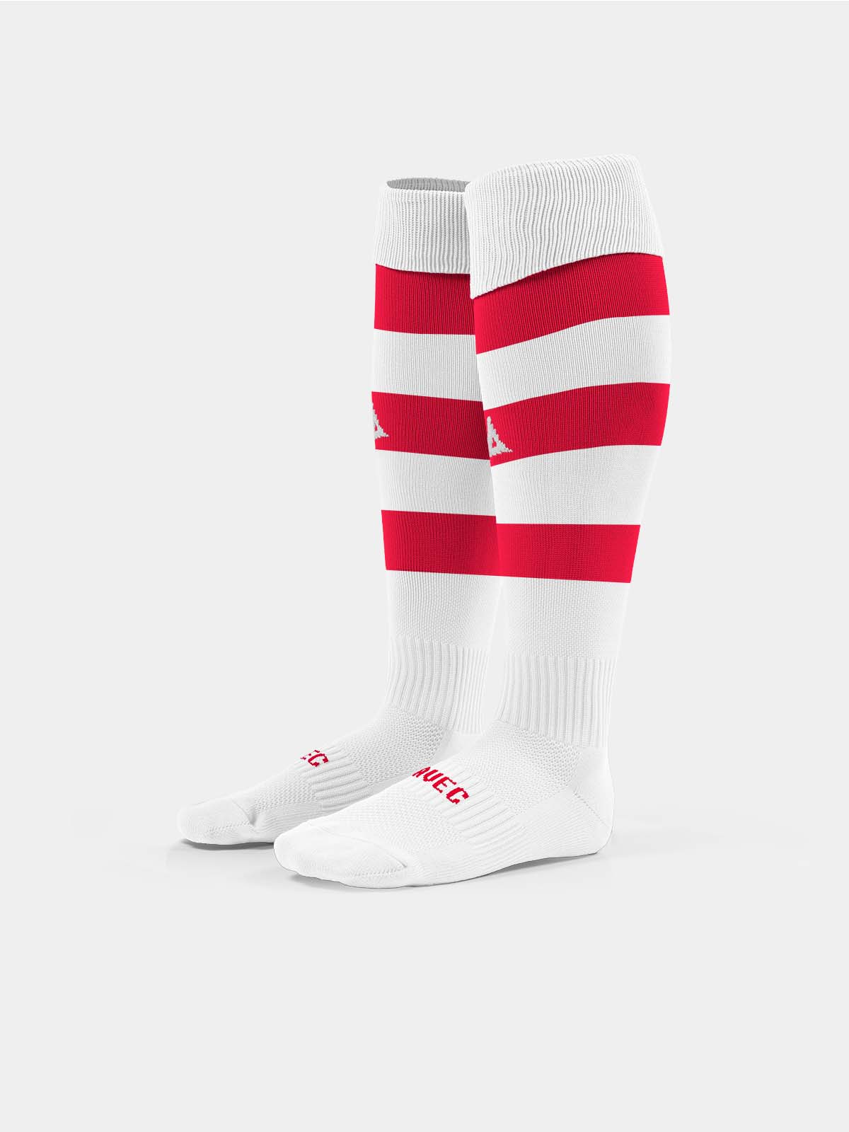 picture of pro hoop sock - red/white