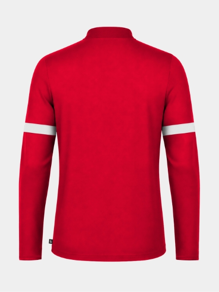 	Rear view of the Red Evolve Pro training top, highlighting the durable performance fabric and elite squad aesthetic.