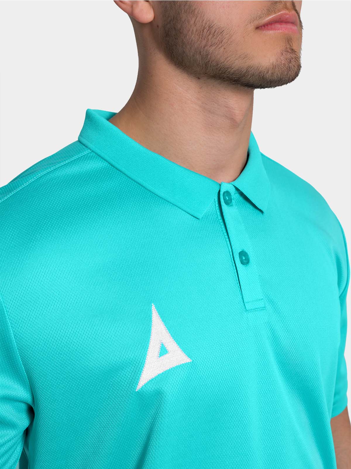 picture of focus 2 tech polo - hyper blue