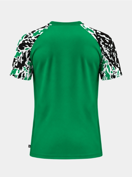 	Back view of the Green matchday jersey, providing a clean layout for squad numbers and sponsors.