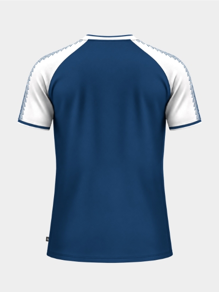 	Rear perspective of the Navy and White Heritage Jersey designed for professional matchday use.
