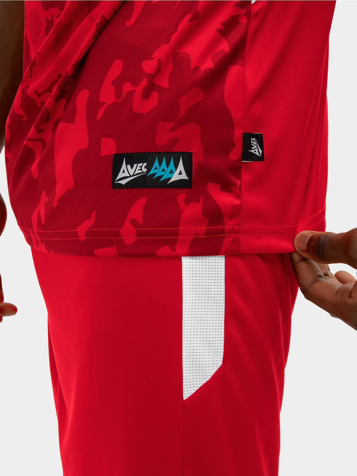 picture of pro intent jersey - red/white