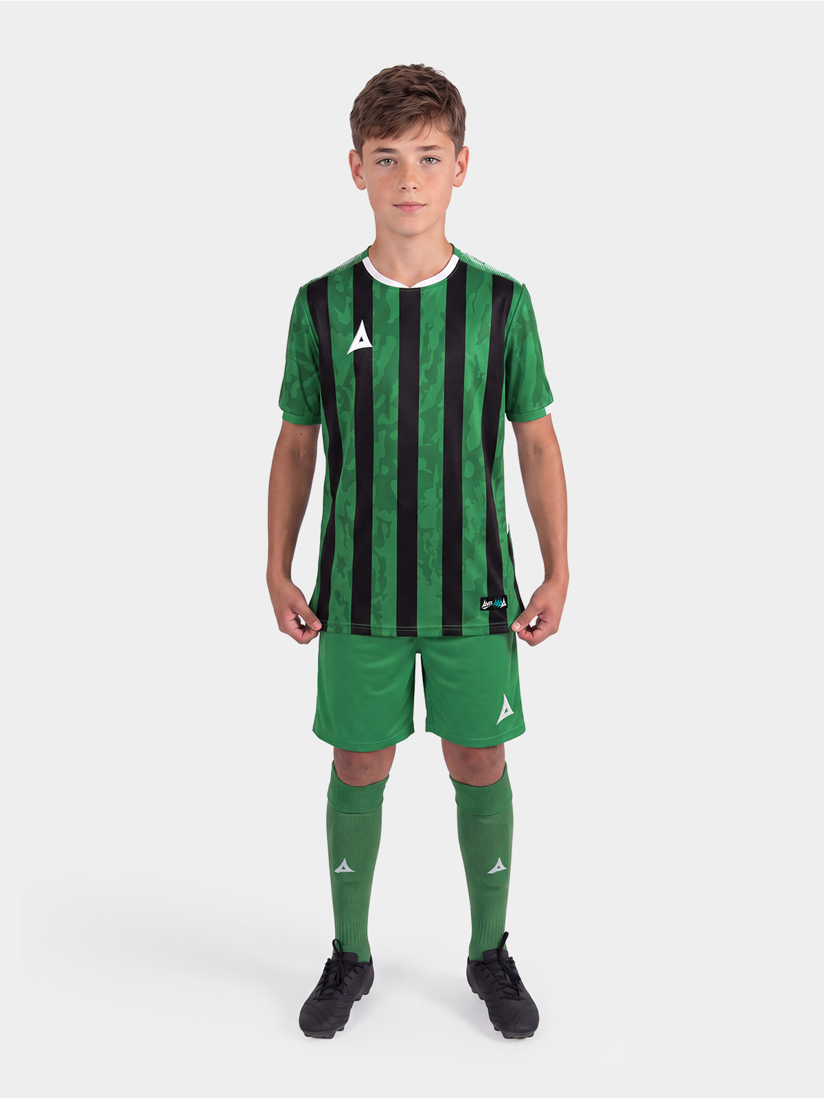 picture of pro intent stripe jersey - green/black