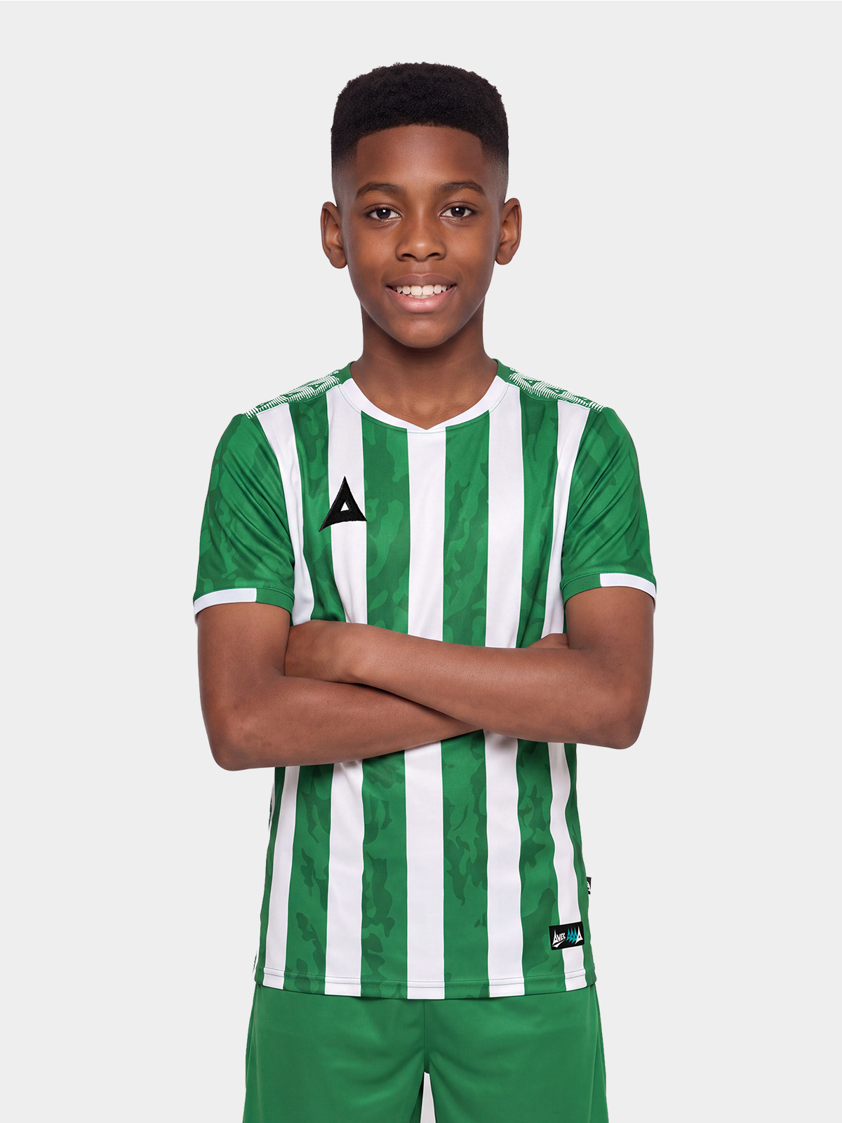 picture of pro intent stripe jersey - green/white