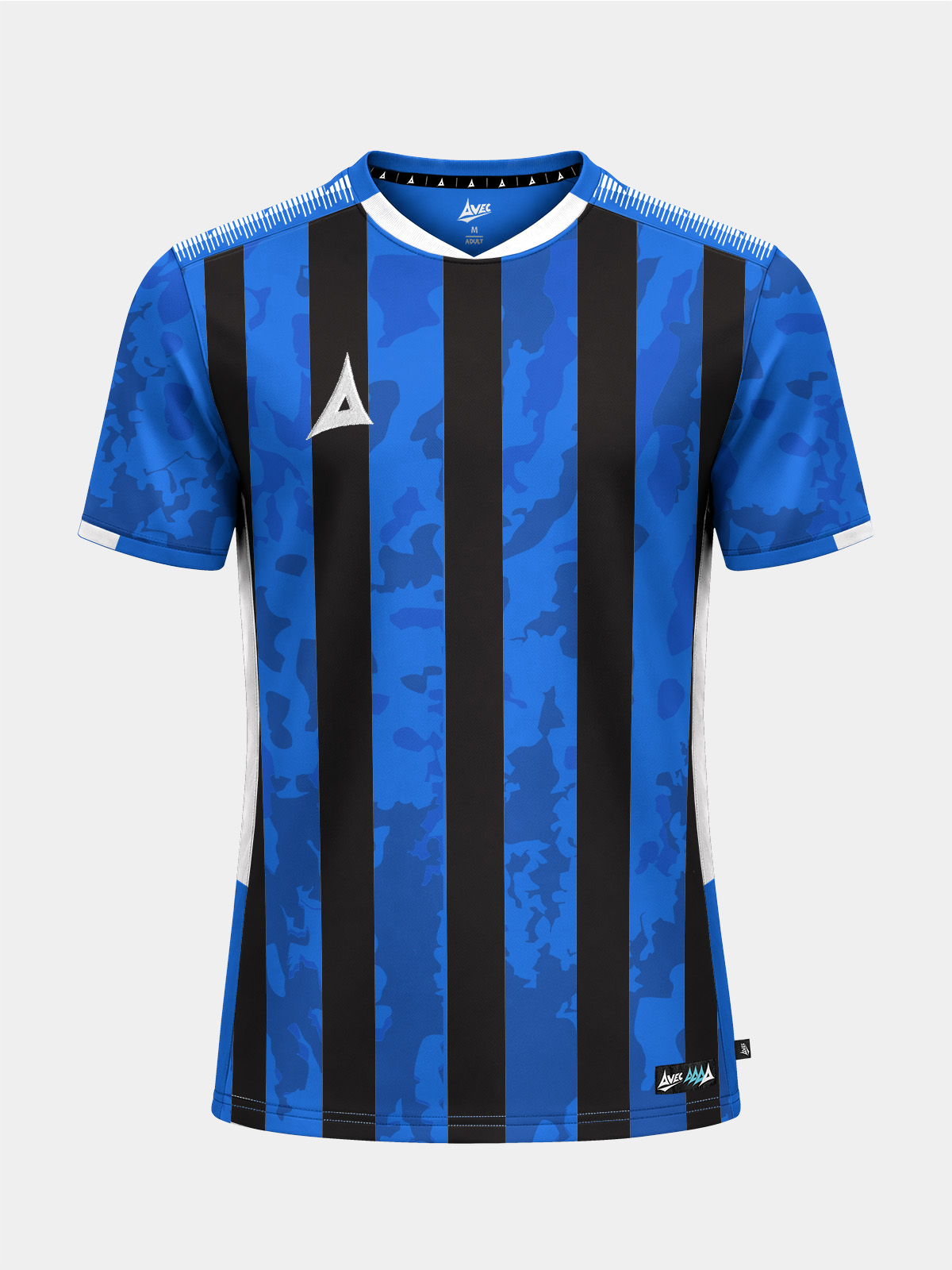 picture of pro intent stripe jersey - royal/black