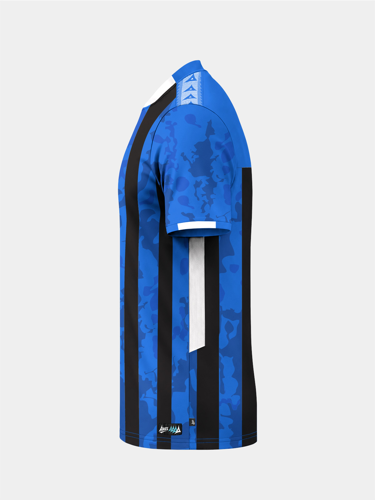 picture of pro intent stripe jersey - royal/black