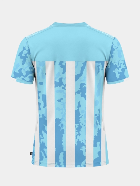 	Back view of Avec Sport Pro Intent Stripe jersey showing lightweight performance fabric