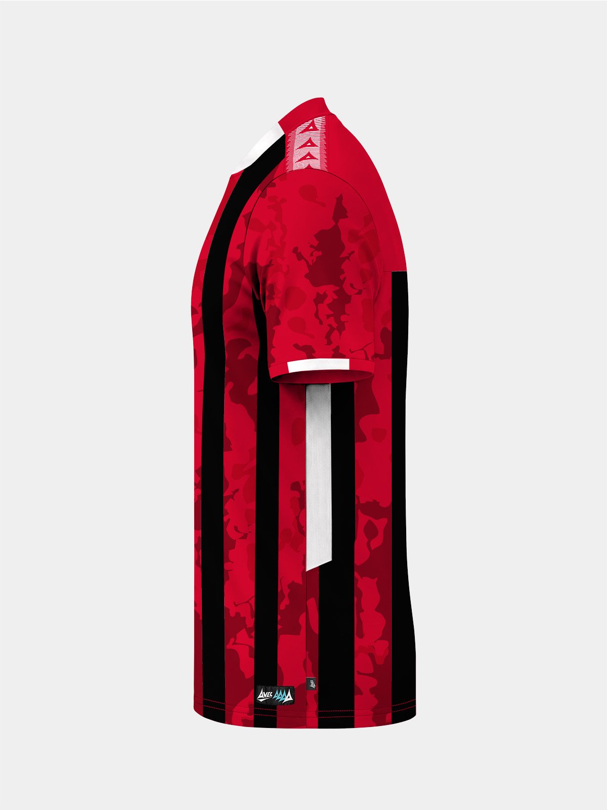picture of pro intent stripe jersey - red/black