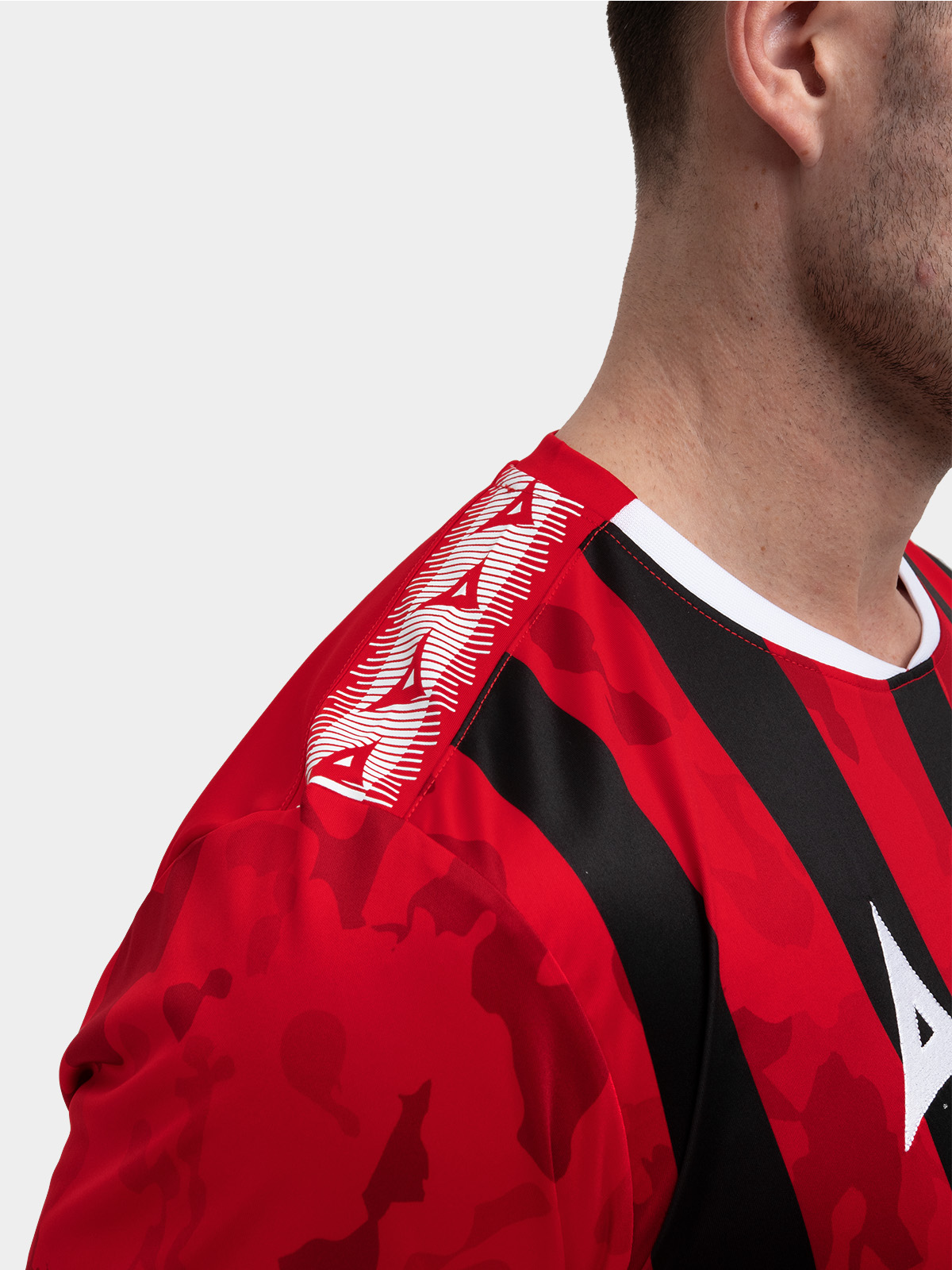 picture of pro intent stripe jersey - red/black