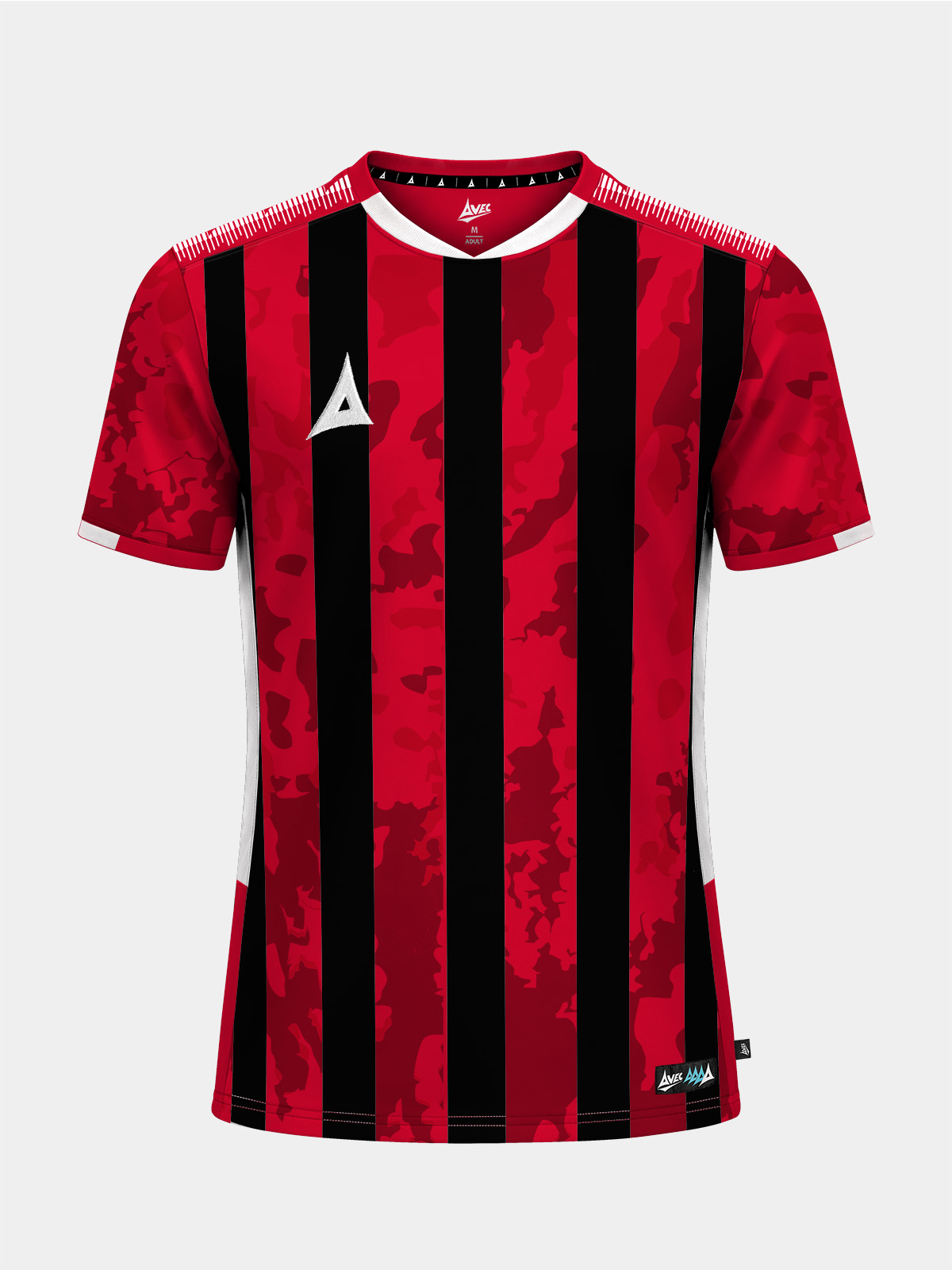 picture of pro intent stripe jersey - red/black