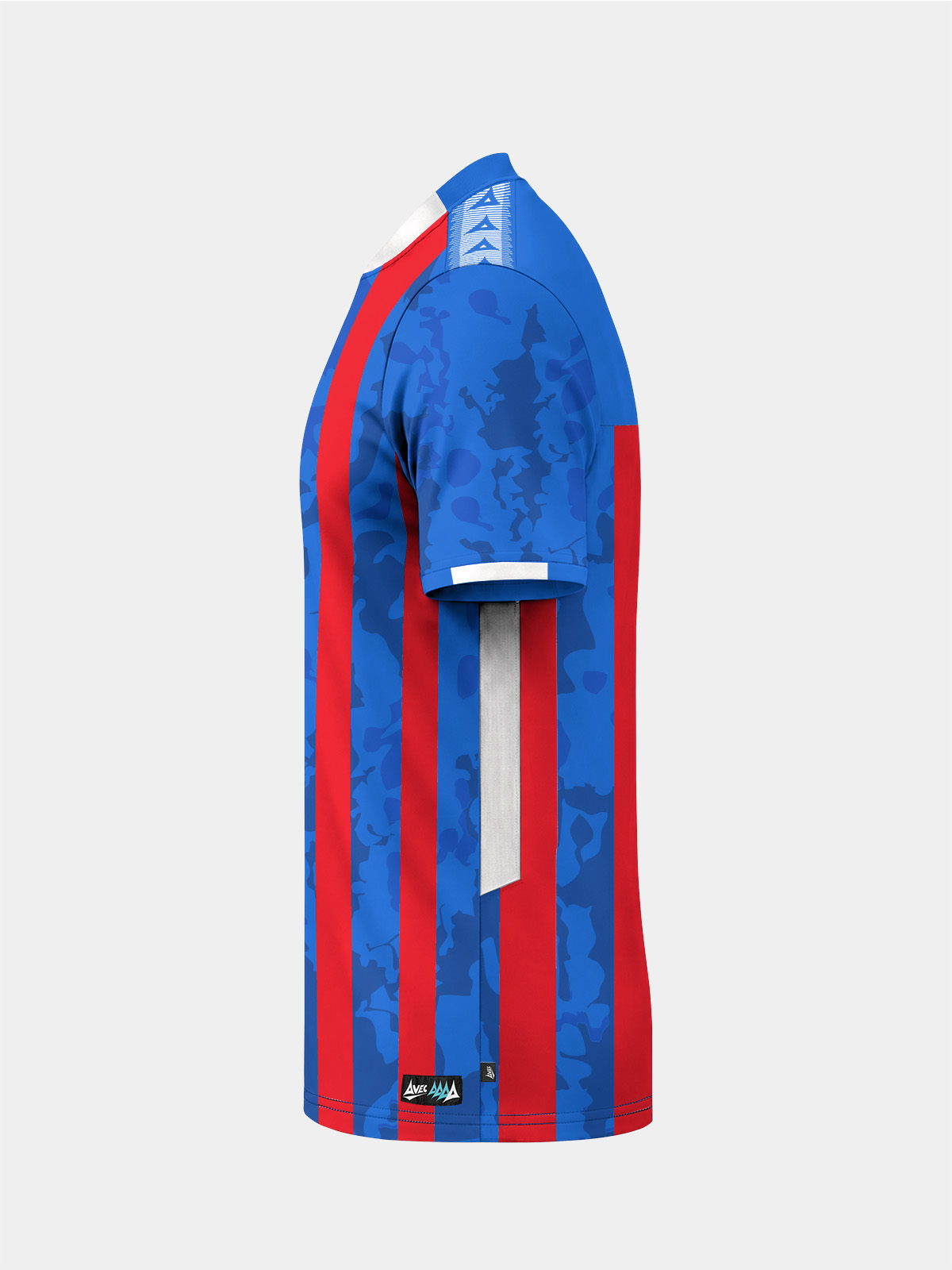 picture of pro intent stripe jersey - royal/red
