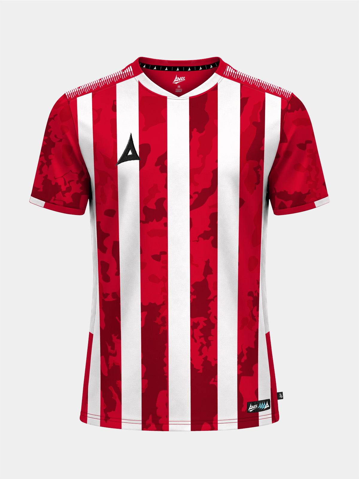 picture of pro intent stripe jersey - red/white