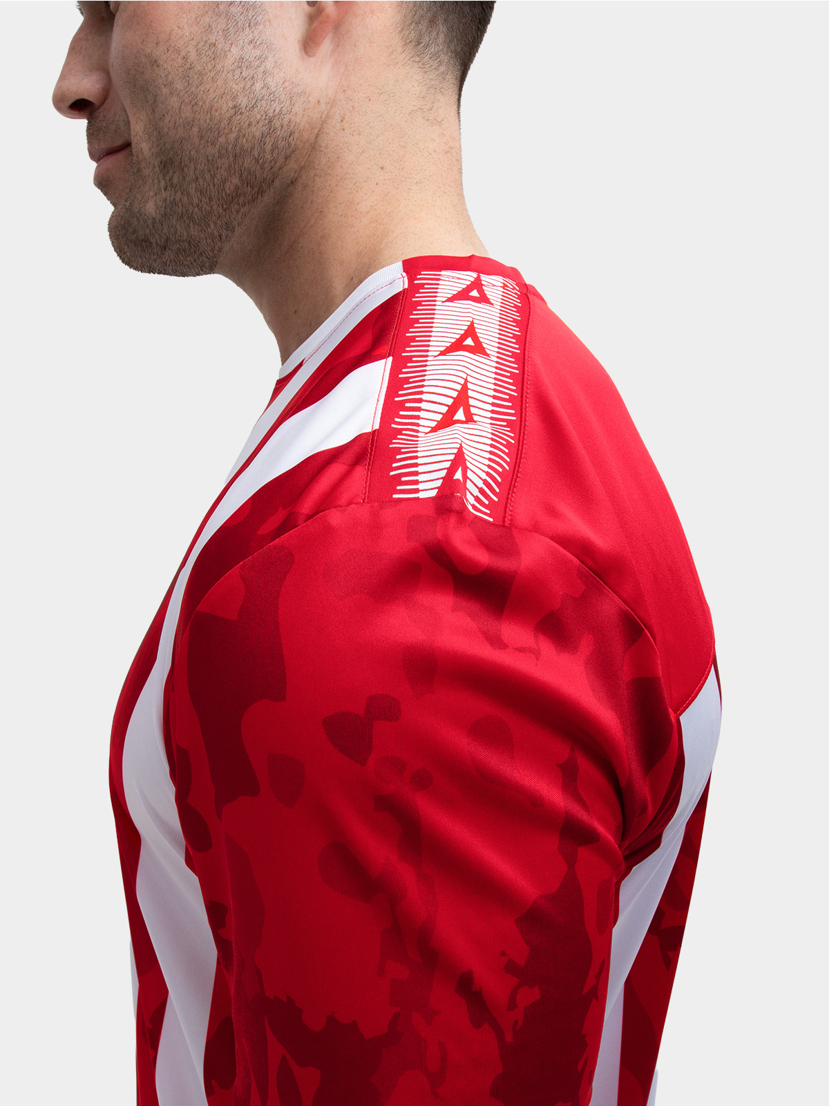 picture of pro intent stripe jersey - red/white