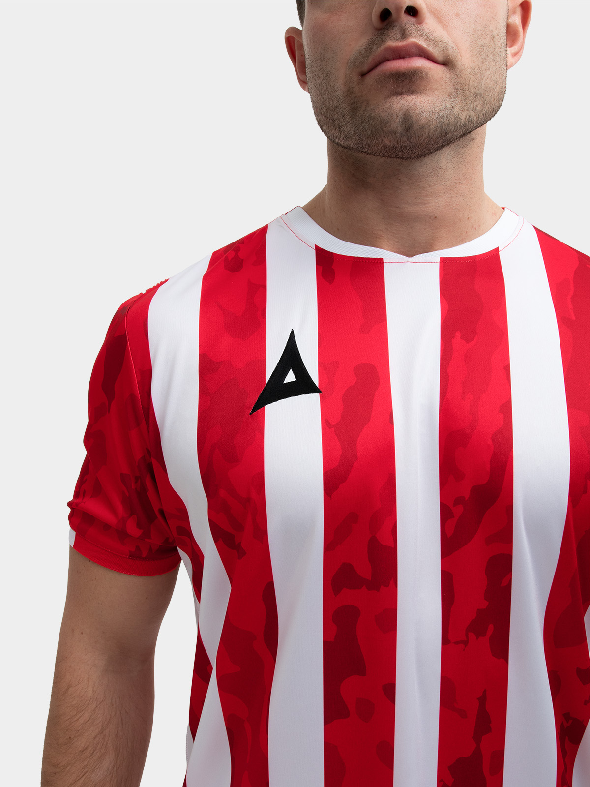 picture of pro intent stripe jersey - red/white