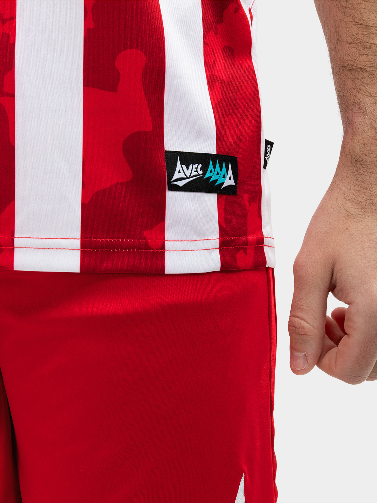picture of pro intent stripe jersey - red/white