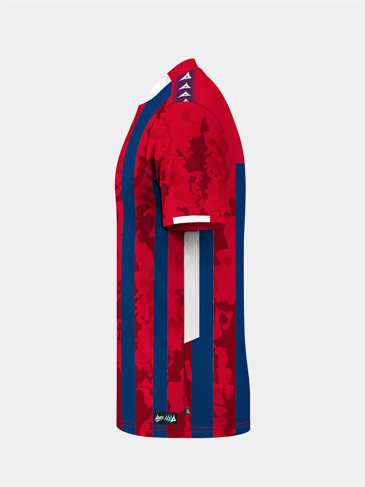 picture of pro intent stripe jersey - red/navy
